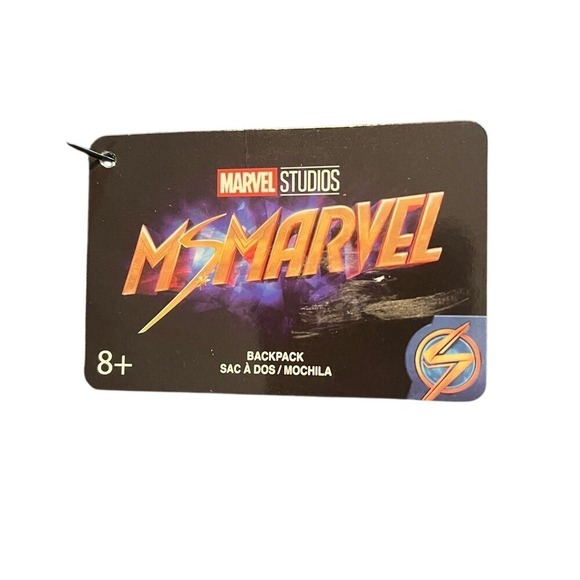 Marvel Ms. Marvel Funko Mini Backpack Blue Geometric Design Collector's Edition - Picture 5 of 7